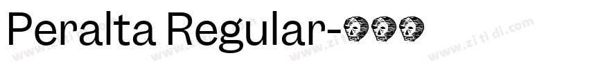 Peralta Regular字体转换